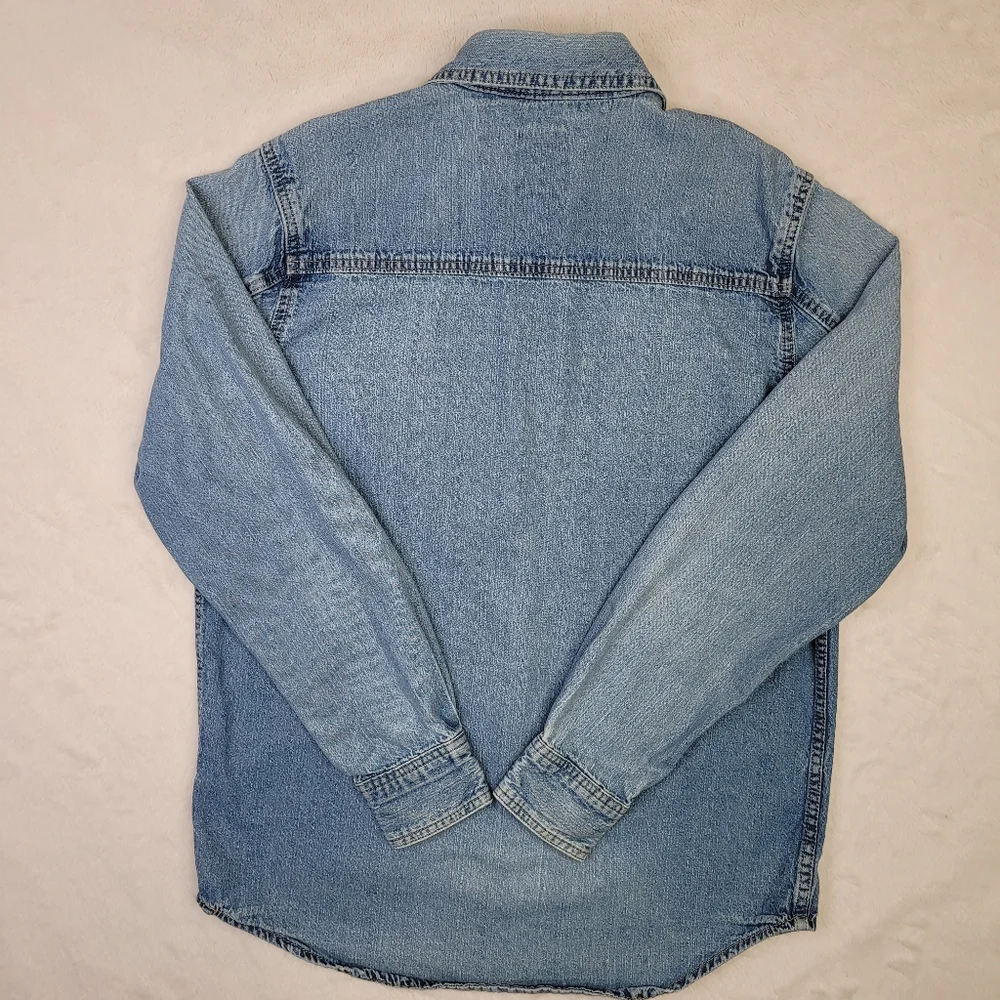 LEVI'S men's classic fit denim long sleve small - Picture 7 of 8